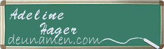 Adeline Hager Visitenkarte